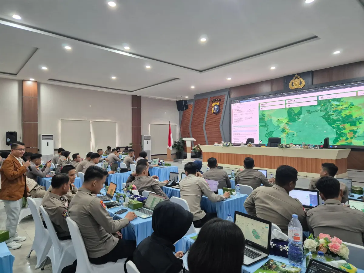 Pembukaan Pelatihan Dasbor Green Policing Presisi Polda Riau